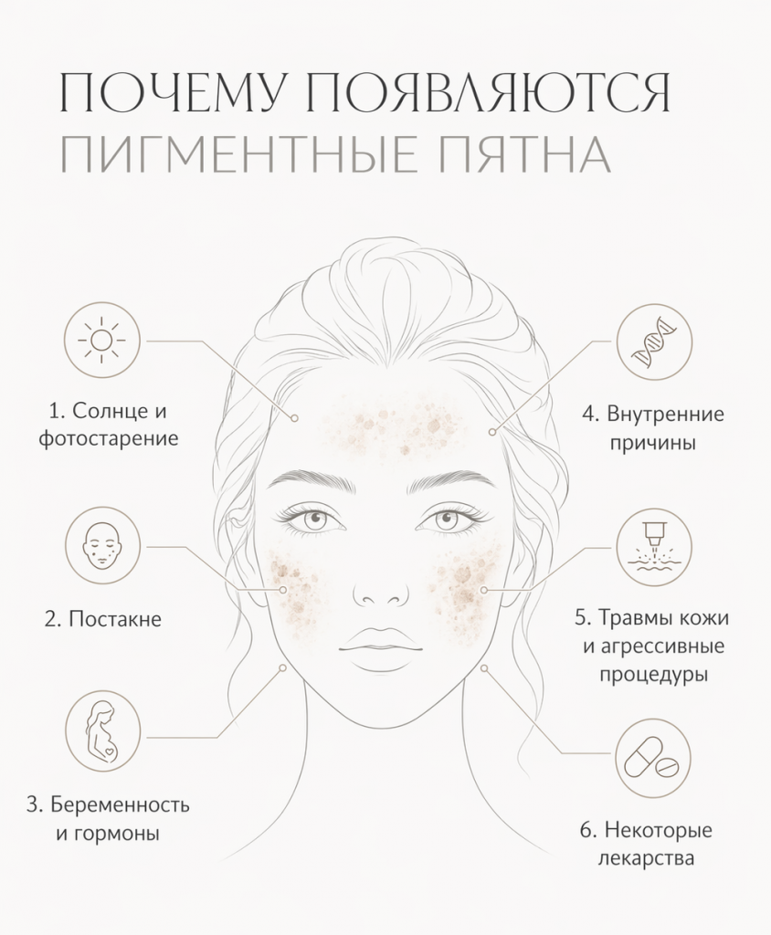 Почему появляются пигментные пятна