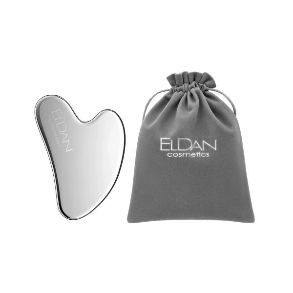 Массажер гуаша сталь и Подарочный мешочек ELDAN
